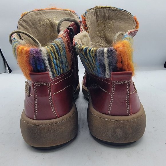 Josef Seibel Maren Womens 6-6.5 Bootie Leather Ankle Boot Brown Warm Comfort - Picture 6 of 13